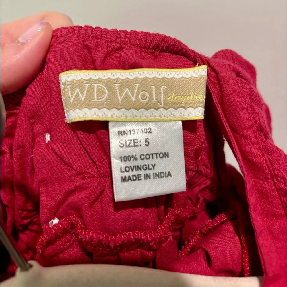 Well Dressed Wolf Red Ruffle Dress - Picture 4 of 4